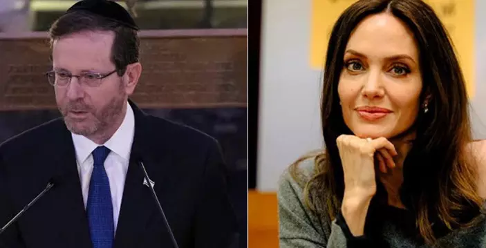 ആഞ്ജലീന ജോളിയെ പരിഹസിച്ച് ഇസ്രായേൽ പ്രസിഡന്റ് ഐസക് ഹെർസോഗ് ആഞ്ജലീന ജോളിയെ പരിഹസിച്ച് ഇസ്രായേൽ പ്രസിഡന്റ് ഐസക് ഹെർസോഗ്