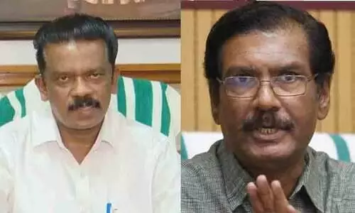 A Sampath, Minister K. Radhakrishnan A Sampath, Minister K. Radhakrishnan