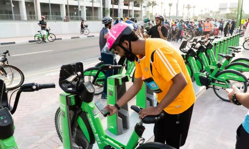 ദു​ബൈ റൈ​ഡി​ന്​ സൈ​ക്കി​ളു​ക​ൾ സൗ​ജ​ന്യ​ം