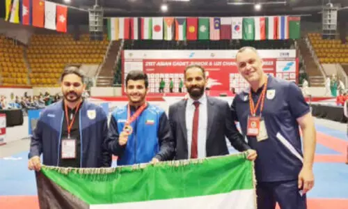 ഏ​ഷ്യ​ൻ ജൂ​നി​യ​ർ, യൂ​ത്ത് ചാ​മ്പ്യ​ൻ​ഷി​പ്: കു​വൈ​ത്ത് ക​രാ​ട്ടേ ടീം ​അ​ഞ്ച് മെ​ഡ​ലു​ക​ൾ നേ​ടി