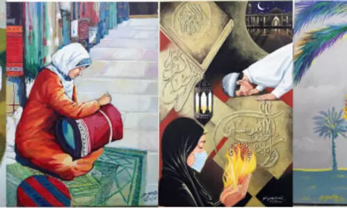 ദോഹ ലൈവ്: ജീവൻ തുടിക്കുന്ന കാൻവാസ്