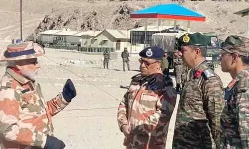 PM Modi reaches Himachal Pradeshs Lepcha to celebrate Diwali with soldiers