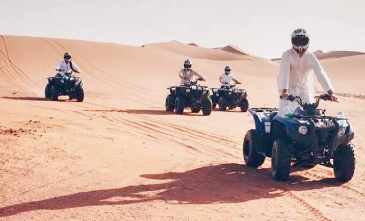 മരുഭൂമിയിലെ ‘ബൈക്കിങ്’ കുട്ടിക്കളിയല്ല; എ.ടി.വി ഡ്രൈവർമാർക്ക് നിർദേശവുമായി എച്ച്.എം.സി മരുഭൂമിയിലെ ‘ബൈക്കിങ്’ കുട്ടിക്കളിയല്ല; എ.ടി.വി ഡ്രൈവർമാർക്ക് നിർദേശവുമായി എച്ച്.എം.സി