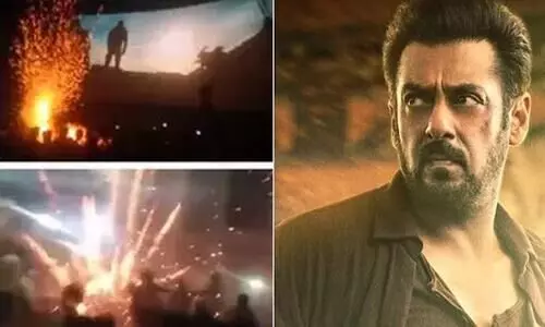 Salman Khan fans burst firecrackers while watching Tiger 3 on Diwali- video went viral