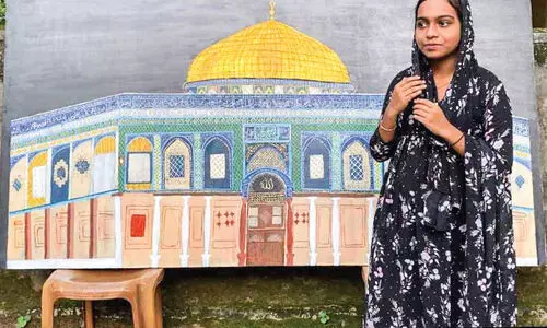 Drawing of Baitul Muqaddas by Diya Fatima