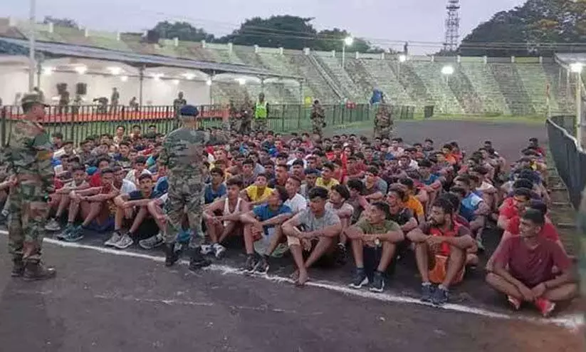 അഗ്നിപഥ് ആര്മി റിക്രൂട്ട്മെന്റ് റാലി വ്യാഴാഴ്ച്ച മുതല് മഹാരാജാസ് ഗ്രൗണ്ടില് അഗ്നിപഥ് ആര്മി റിക്രൂട്ട്മെന്റ് റാലി വ്യാഴാഴ്ച്ച മുതല് മഹാരാജാസ് ഗ്രൗണ്ടില്