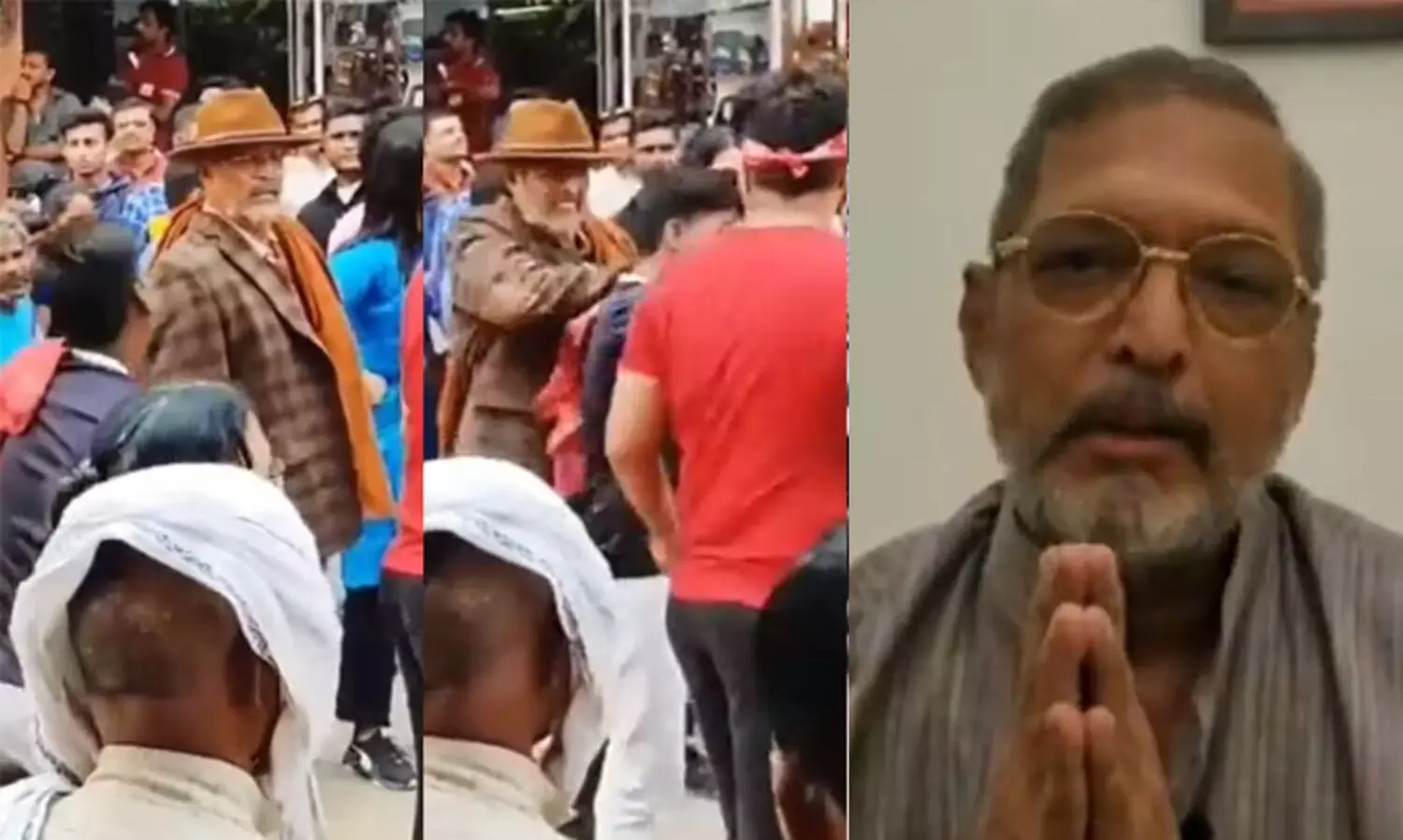 ‘എന്നോട് ക്ഷമിക്കൂ, ഇനിയൊരിക്കലും അങ്ങനെ ചെയ്യില്ല’; സെൽഫിയെടുക്കുന്നതിനിടെ ആരാധകനെ അടിച്ച സംഭവത്തിൽ വിശദീകരണവുമായി നാന പടേക്കർ