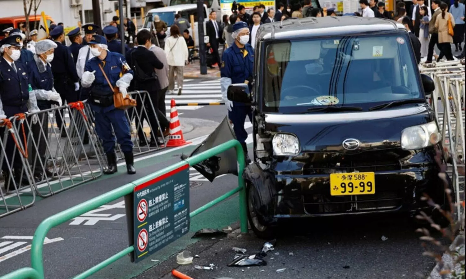 ടോക്യോയിലെ ഇസ്രായേൽ എംബസിക്ക് നേരെ കാർ ഓടിച്ചുകയറ്റി