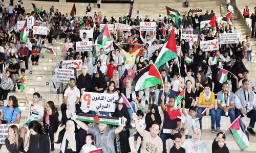 ഗസ്സക്ക് ഐക്യദാർഢ്യവുമായി ഖത്തർ ജനത