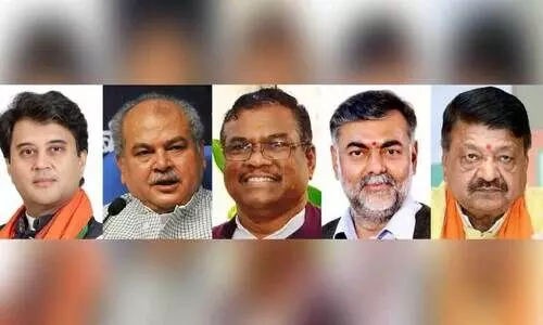 ജ്യോതിരാദിത്യ സിന്ധ്യ, നരേന്ദ്ര സിങ് തോമർ,ഫഗ്ഗൻ സിങ് കുലസ്തെ,പ്രഹ്ളാദ് പട്ടേൽ,കൈലാഷ് വിജയവർഗ്യ