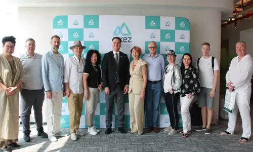 Russian delegation with Ras Al Khaimah Economic Zone (Rakis) authorities Russian delegation with Ras Al Khaimah Economic Zone (Rakis) authorities