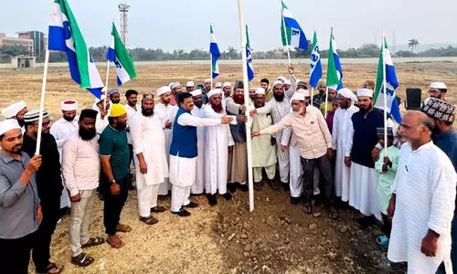 എസ്.എസ്.എഫ് ഗോൾഡൻ ഫിഫ്റ്റി: ദേശീയ സമ്മേളന പന്തലിനു കാൽനാട്ടി