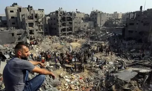 ഇസ്രായേലിന്റെ ആയുധ പരീക്ഷണശാലയായി ഗസ്സ ഇസ്രായേലിന്റെ ആയുധ പരീക്ഷണശാലയായി ഗസ്സ