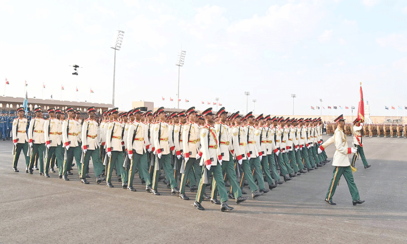 സൈ​നി​ക പ​രേ​ഡ് ഗ്രൗ​ണ്ടി​ൽ ന​ട​ന്ന സൈ​നി​ക പ​രേ​ഡ്