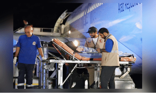 ഗസ്സയിലെ കുട്ടികളുടെ ആദ്യ സംഘമെത്തി ഗസ്സയിലെ കുട്ടികളുടെ ആദ്യ സംഘമെത്തി