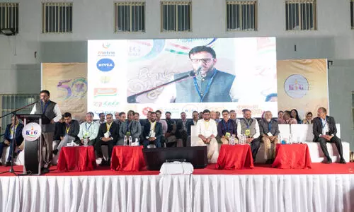 K.I.G. Jamaat -Islami Kerala Ameer P. Mujeeburahman speaking at the Golden Jubilee Concluding Session