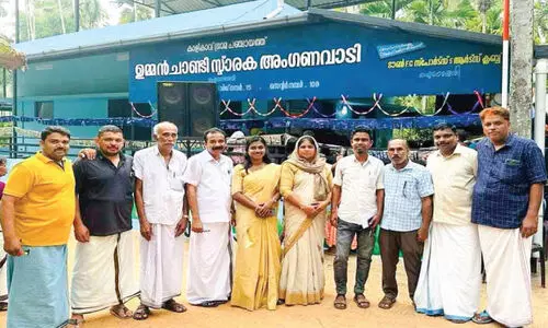 Ommen Chandy memorial Anganvadi Inaguration Ceremony Ommen Chandy memorial Anganvadi Inaguration Ceremony