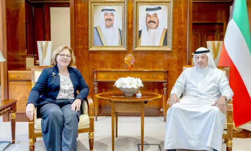 വി​ദേ​ശ​കാ​ര്യ മ​ന്ത്രി യു.​എ​സ് പ്ര​തി​നി​ധി​യു​മാ​യി കൂ​ടി​ക്കാ​ഴ്ച ന​ട​ത്തി