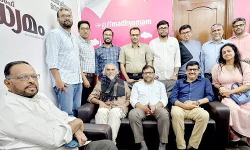 ഗ​ൾ​ഫ് മാ​ധ്യ​മം ഓ​ഫി​സ് സ​ന്ദ​ർ​ശി​ച്ചു