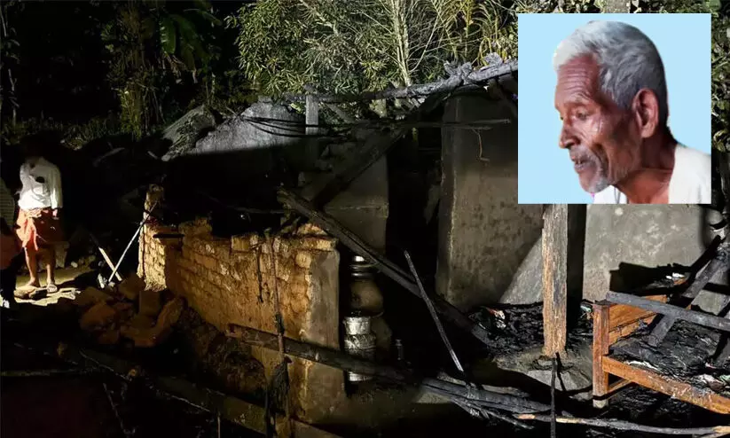 An elderly man died in a shed fire