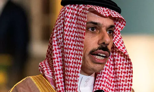 ഗ​സ്സ​യി​ലെ സാ​ഹ​ച​ര്യം അ​പ​ക​ട​ക​രം -സൗ​ദി വി​ദേ​ശ​കാ​ര്യ മ​ന്ത്രി