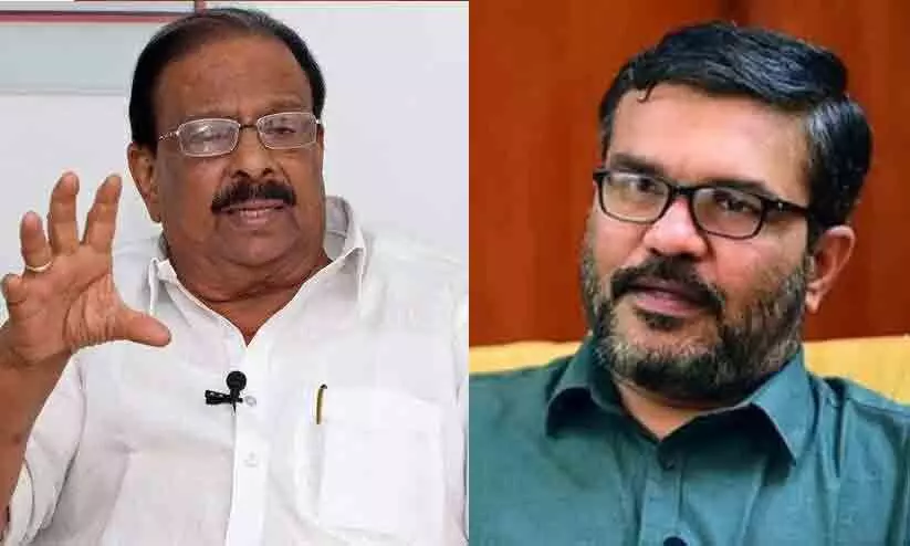 Minister M B Rajesh, K Sudharakaran Minister M B Rajesh, K Sudharakaran