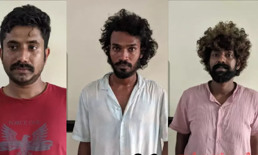 റേവ് പാർട്ടികൾക്ക് ‘ഡിസ്കോ ബിസ്കറ്റ്’; ഇടനിലക്കാരൻ ഉൾപ്പെടെ മൂന്നുപേർ പിടിയിൽ റേവ് പാർട്ടികൾക്ക് ‘ഡിസ്കോ ബിസ്കറ്റ്’; ഇടനിലക്കാരൻ ഉൾപ്പെടെ മൂന്നുപേർ പിടിയിൽ