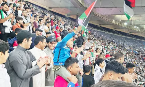 ലോ​ക​ക​പ്പ് യോ​ഗ്യ​ത മ​ത്സ​രം: ഫ​ല​സ്തീ​ൻ ടീ​മി​ന്‍റെ മ​നംക​വ​ർ​ന്ന് കു​വൈ​ത്ത് ആ​രാ​ധ​ക​ർ