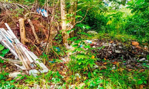 സാമൂഹികവിരുദ്ധരുടെ കേന്ദ്രമായി  കാക്കൂരിലെ പോസ്റ്റ് ഓഫിസ് ഭൂമി