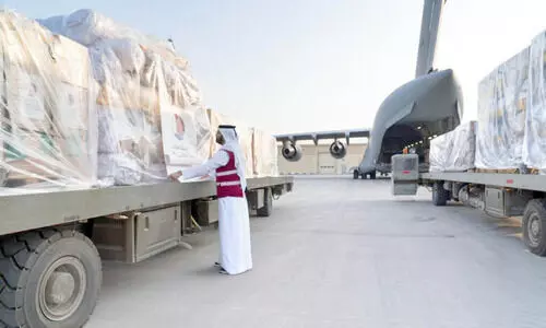 ഗസ്സയുടെ കണ്ണീരൊപ്പി ഖത്തറിന്റെ സഹായ ഹസ്തം ഗസ്സയുടെ കണ്ണീരൊപ്പി ഖത്തറിന്റെ സഹായ ഹസ്തം