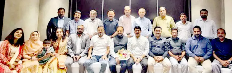 വേ​ൾ​ഡ് മ​ല​യാ​ളി കൗ​ൺ​സി​ൽ സ​ന്തോ​ഷ് കു​മാ​ർ കേ​ട്ടേ​ത്തി​ന് സ്വീ​ക​ര​ണം ന​ൽ​കി