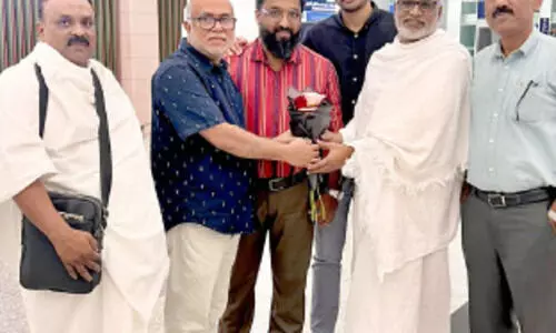 ഹം​സ പ​റ​ക്കാ​ട്ടി​ന് കെ.​എം.​സി.​സി സ്വീ​ക​ര​ണം