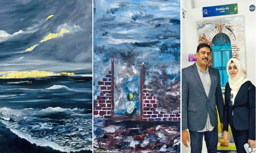 ഖത്തർ അന്താരാഷ്ട്ര കലാമേളയിൽ മലയാളി ചിത്രകാരിയും ഖത്തർ അന്താരാഷ്ട്ര കലാമേളയിൽ മലയാളി ചിത്രകാരിയും