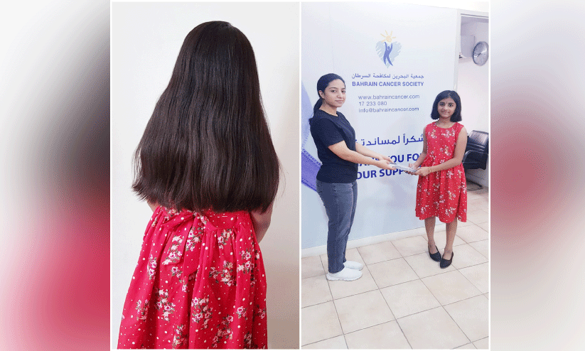 അ​ർ​ബു​ദ രോ​ഗി​ക​ൾ​ക്കാ​യി മു​ടി ദാ​നം​ചെ​യ്യു​ന്നു