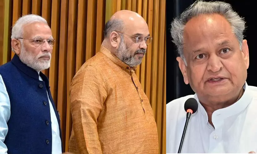 രണ്ടു ഗുജറാത്തികൾ ടൂറടിക്കുന്നു; വോട്ട്​ ചെയ്യേണ്ടത്​ രാജസ്ഥാനിക്ക്​ -ഗെഹ്​ലോട്ട്​