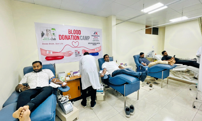 ര​ക്ത​ദാ​ന ക്യാ​മ്പ് സം​ഘ​ടി​പ്പി​ച്ചു