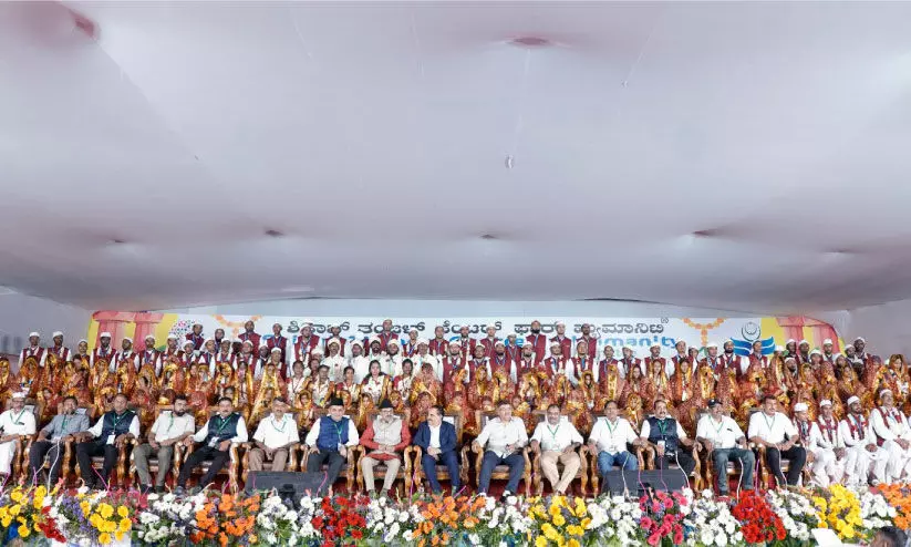 എ.​ഐ.​കെ.​എം.​സി.​സിയുടെ ആറാമത് സ​മൂ​ഹ വി​വാ​ഹം; 81 ജോടി വധൂവരന്മാർ പുതിയ ജീവിതത്തിലേക്ക്