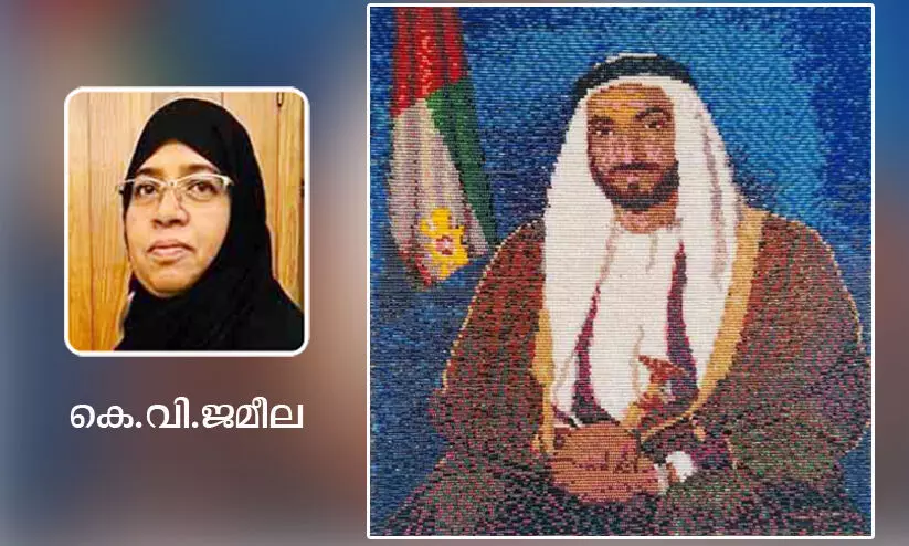 housand pearls on a thread A portrait of the first president, Sheikh Zayed bin Sultan Al Nahyan