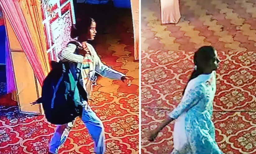 കല്യാണ മണ്ഡപത്തിൽനിന്നും ലക്ഷങ്ങൾ കവർന്ന് യുവതികൾ; വീഡിയോ പുറത്ത്