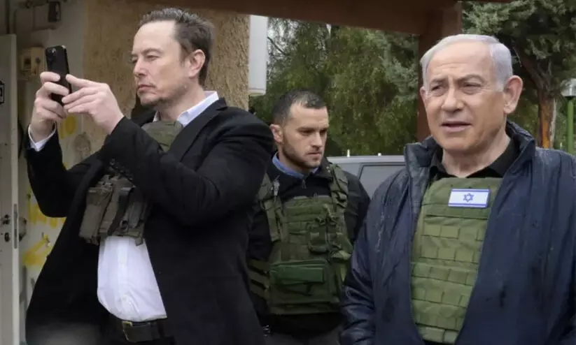 പിന്തുണ അറിയിച്ച് ഇലോൺ മസ്ക് ഇസ്രായേലിൽ