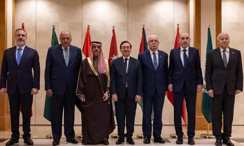 ഗസ്സ: ഇ.യു, അറബ് നേതൃതല യോഗം ബാഴ്സലോണയിൽ; പ​ങ്കെടുക്കാതെ ഇസ്രായേൽ