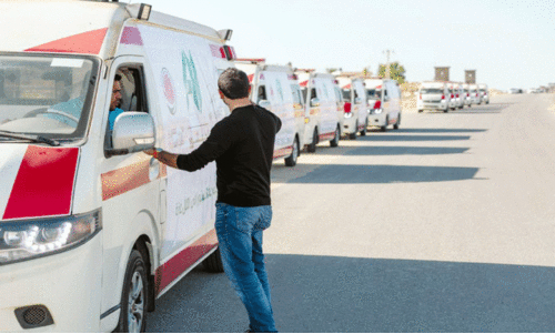 ഗ​സ്സ​ക്ക്​ നി​ര​വ​ധി ആം​ബു​ല​ൻ​സു​ക​ൾ ന​ൽ​കി ദു​ബൈ വ്യ​വ​സാ​യി