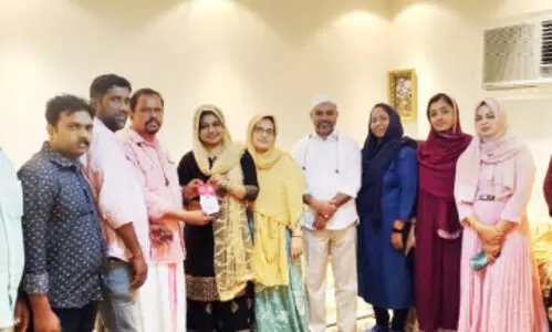 ആ​വ​ണി ബാ​ല​കൃ​ഷ്ണ​ന് ന​വോ​ദ​യ യാ​ത്ര​യ​യ​പ്പ്​ ന​ൽ​കി