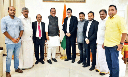 ഇ​ന്ത്യ​ൻ അം​ബാ​സ​ഡ​റു​മാ​യി ബെ​ന്നി ബ​ഹ​നാ​ൻ എം.​പി കൂ​ടി​ക്കാ​ഴ്ച ന​ട​ത്തി