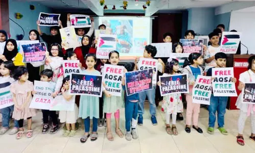 ബാ​ല​സം​ഗ​മ​വും ഫ​ല​സ്തീ​ൻ ഐ​ക്യ​ദാ​ർ​ഢ്യ​വും