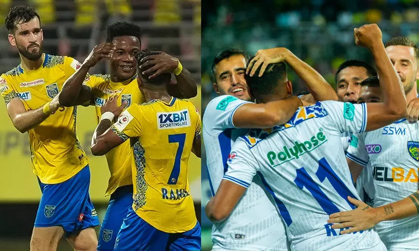 ഗോളുത്സവം; ആദ്യ പകുതിയിൽ ബ്ലാസ്റ്റേഴ്സ് പിറകിൽ ഗോളുത്സവം; ആദ്യ പകുതിയിൽ ബ്ലാസ്റ്റേഴ്സ് പിറകിൽ