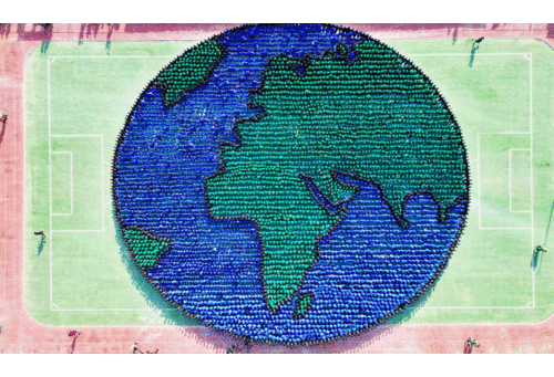 ഏ​റ്റ​വും വ​ലി​യ ‘മ​നു​ഷ്യ ഭൂ​ഗോ​ളം’; ഇ​ന്ത്യ ഇ​ന്‍റ​ർ​നാ​ഷ​ന​ൽ സ്കൂ​ളി​ന്​ ഗി​ന്ന​സ്​ റെ​ക്കോ​ഡ്​