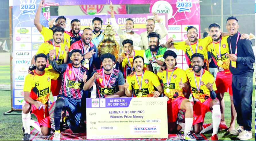 ഫാ​ബി​ൻ ജു​ബൈ​ൽ എ​ഫ്‌.​സി ജേ​താ​ക്ക​ൾ