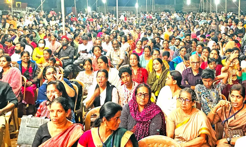 H.S.S  A full audience came to watch the drama