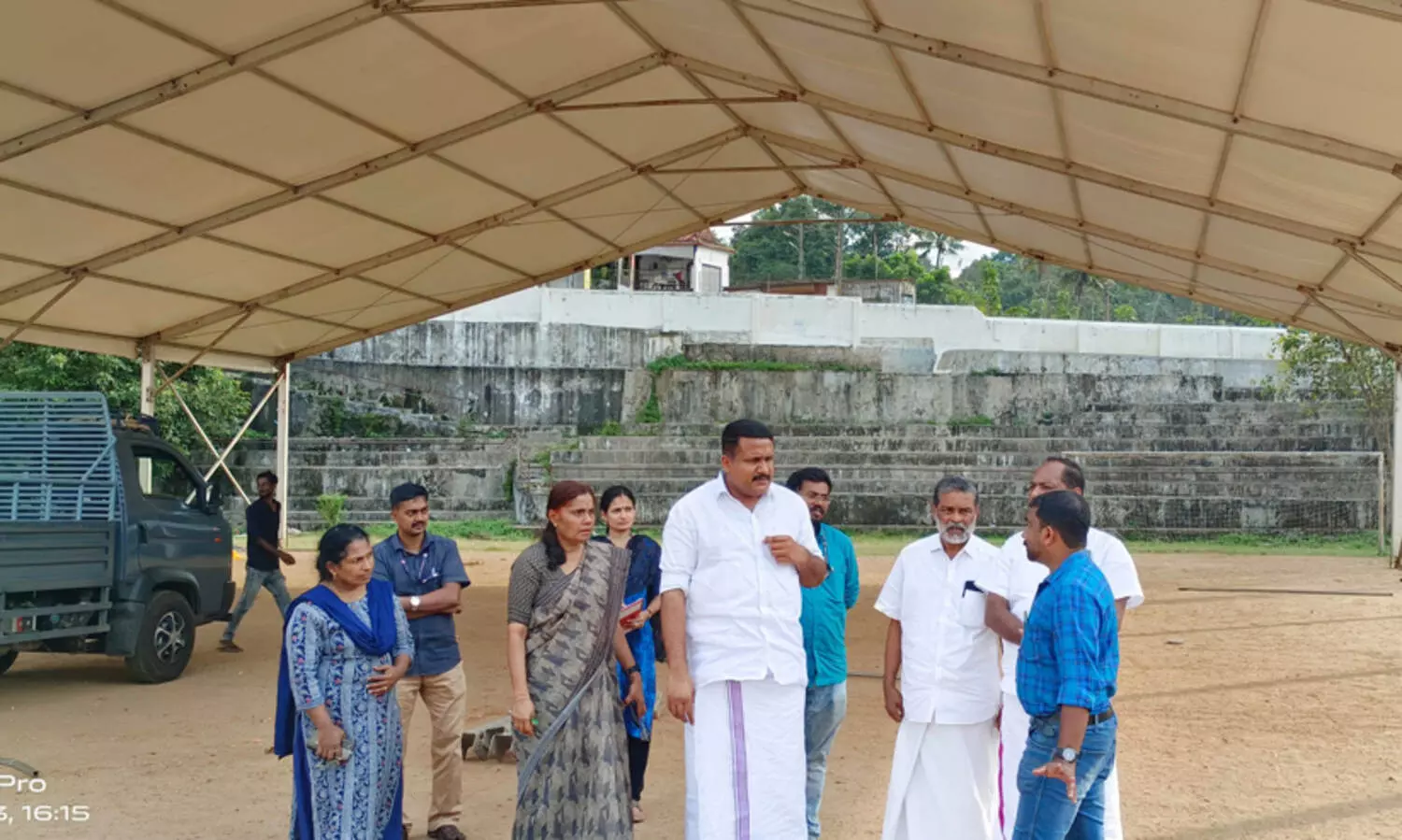 കോതമംഗലം നവ കേരള സദസ് : വേദിയുടെ നിർമ്മാണ പ്രവർത്തനങ്ങൾക്ക് തുടക്കമായി